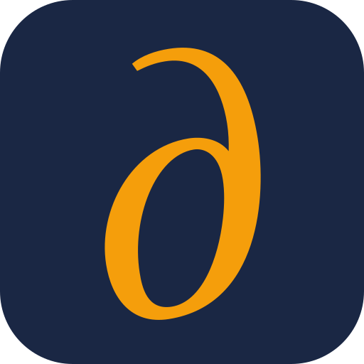 App icon, navy tile, 512 pixels