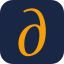 App icon, navy tile, 64 pixels